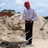 areia média para reboco valor Jardim Rosinha